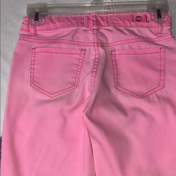 🏆L.E.I. Pink Kate Lowrise Skinny Jeans Girls 10 R - Picture 11 of 11